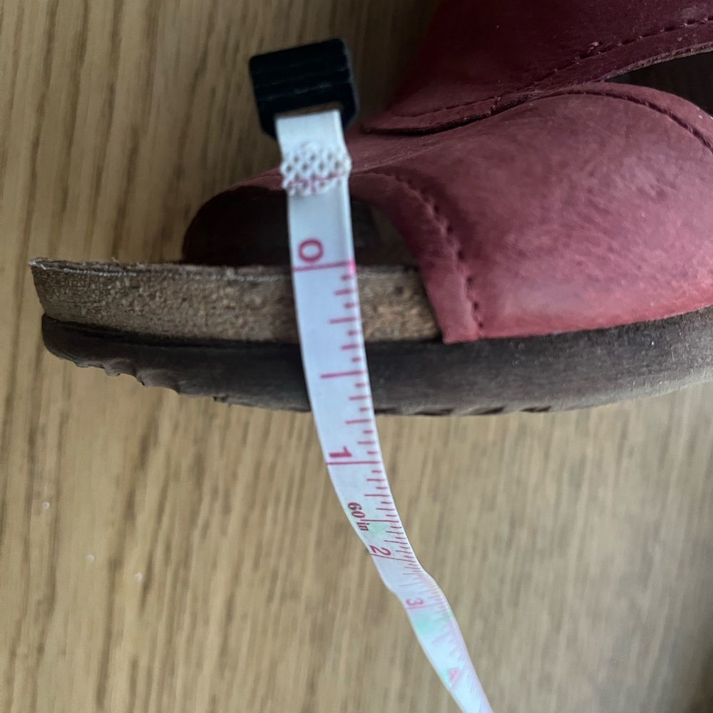 Miz Mooz  Women's Wedge Heel Sandal - Red  Size 9-9.5 EU 40 - Picture 12 of 12